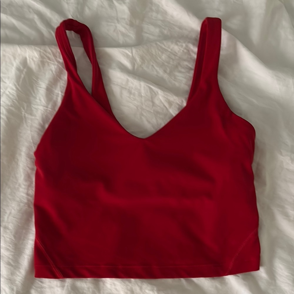 lululemon red align tank